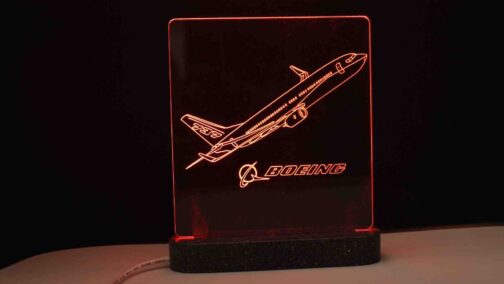 LAMPADA BOEING DA TAVOLO IN PLEXIGLASS