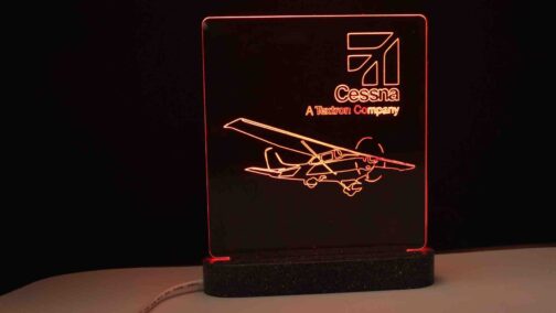 LAMPADA CESSNA 172 DA TAVOLO IN PLEXIGLASS