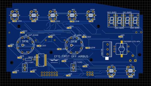 Scheda Elettronica EFIS FIRST OFFICIAL AIRBUS (SimVim)